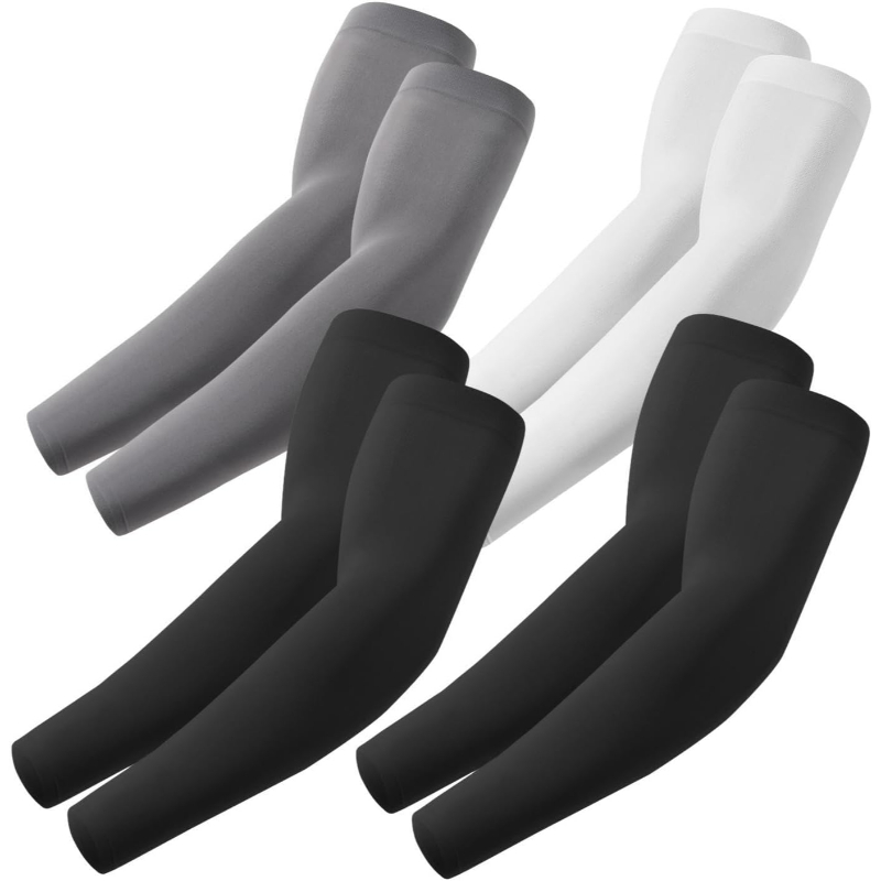 Pack Of 4 Cooling UV Sun Arm Sleeves For Men And Women