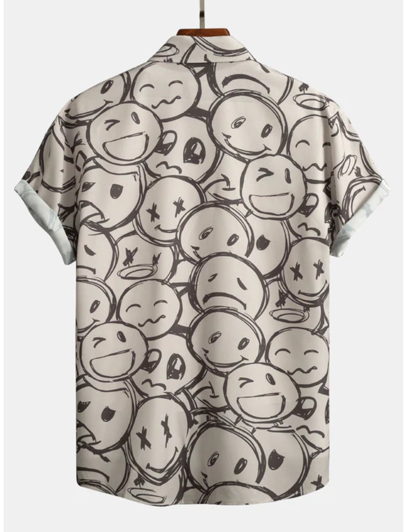 Vibrant Graphics Button Up Shirt-Vacay Outfit