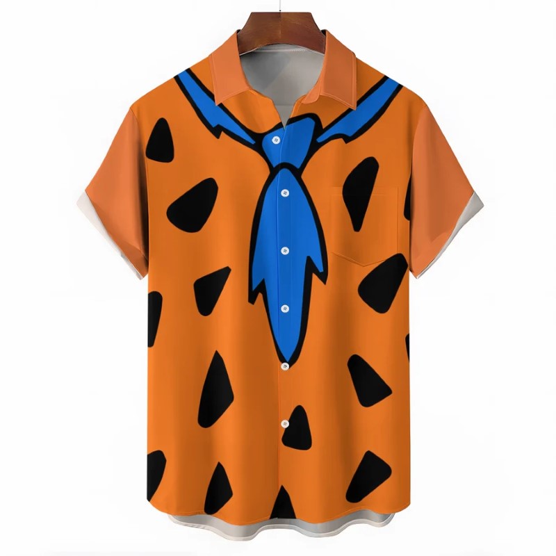 Polka Dot Casual Short Sleeve Shirt-Vacay Outfit