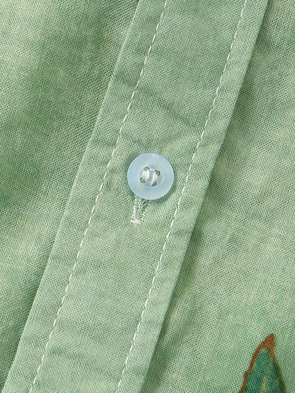 Floral Printed Short Sleeve Shirts-Vacay Outfit