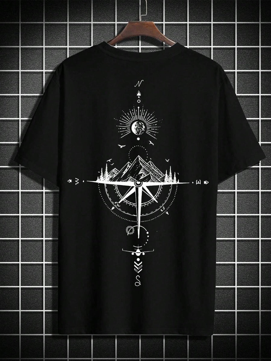 Printed Short Sleeve T Shirts-Vacay Outfit