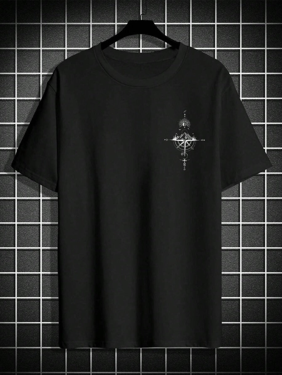 Printed Short Sleeve T Shirts-Vacay Outfit