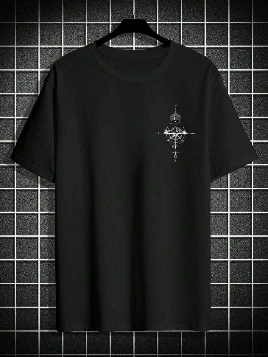 Printed Short Sleeve T Shirts-Vacay Outfit