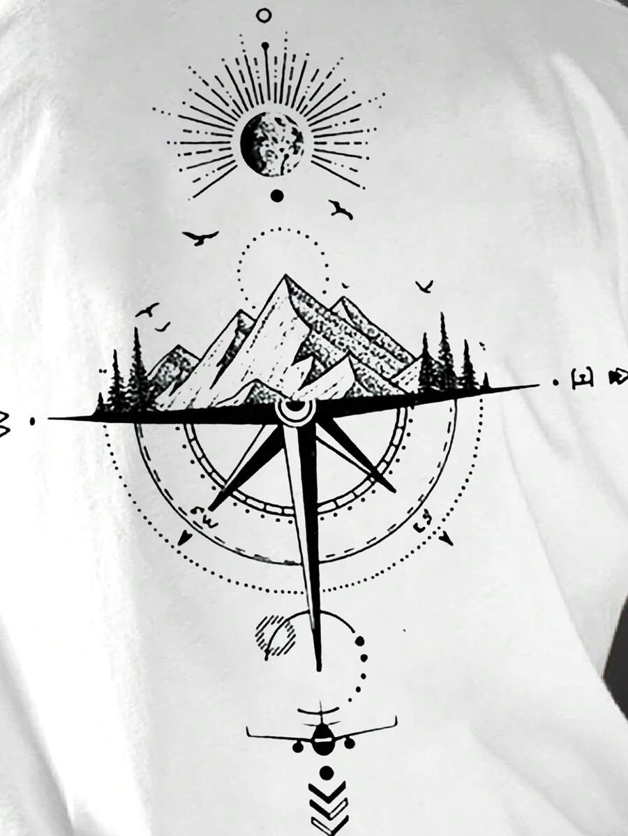 Printed Short Sleeve T Shirts-Vacay Outfit