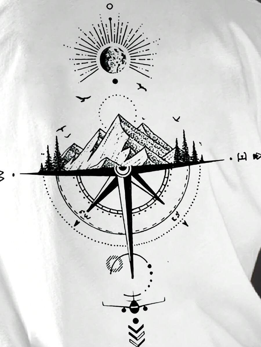 Printed Short Sleeve T Shirts-Vacay Outfit