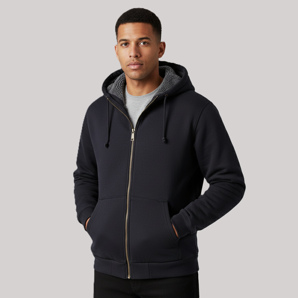 Rain Defender Relaxed Fit Midweight Sherpa-Lined Full Zip Hoodies