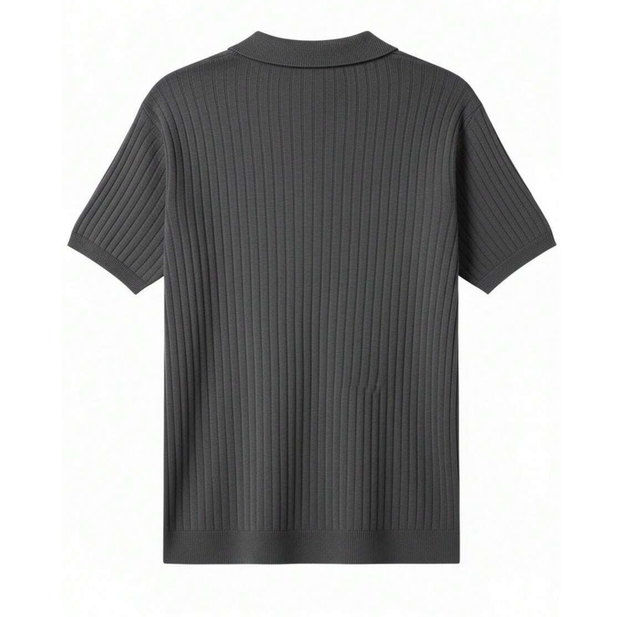 Summer Knit Collar Polo Shirt For Men