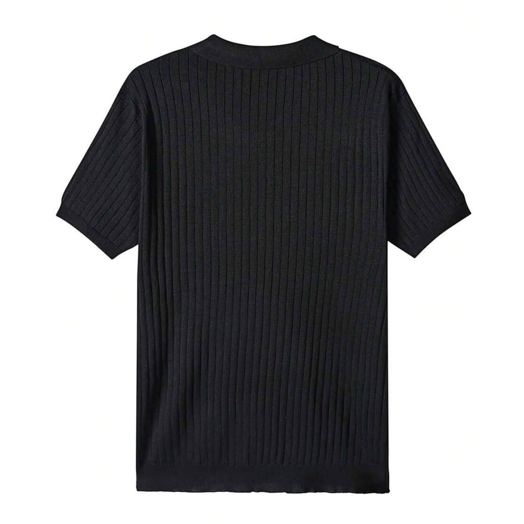 Summer Knit Collar Polo Shirt For Men