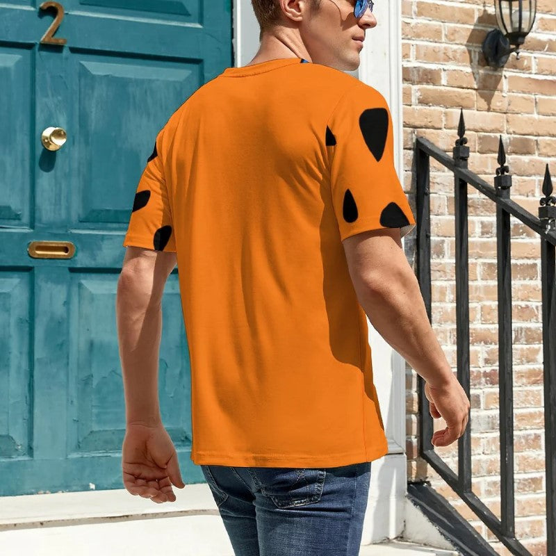 Round Collar Cartoon Character Casual T Shirt-Vacay Outfit