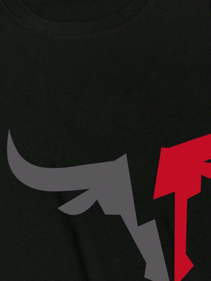 Round Collar Graphic Printed T Shirts-Vacay Outfit