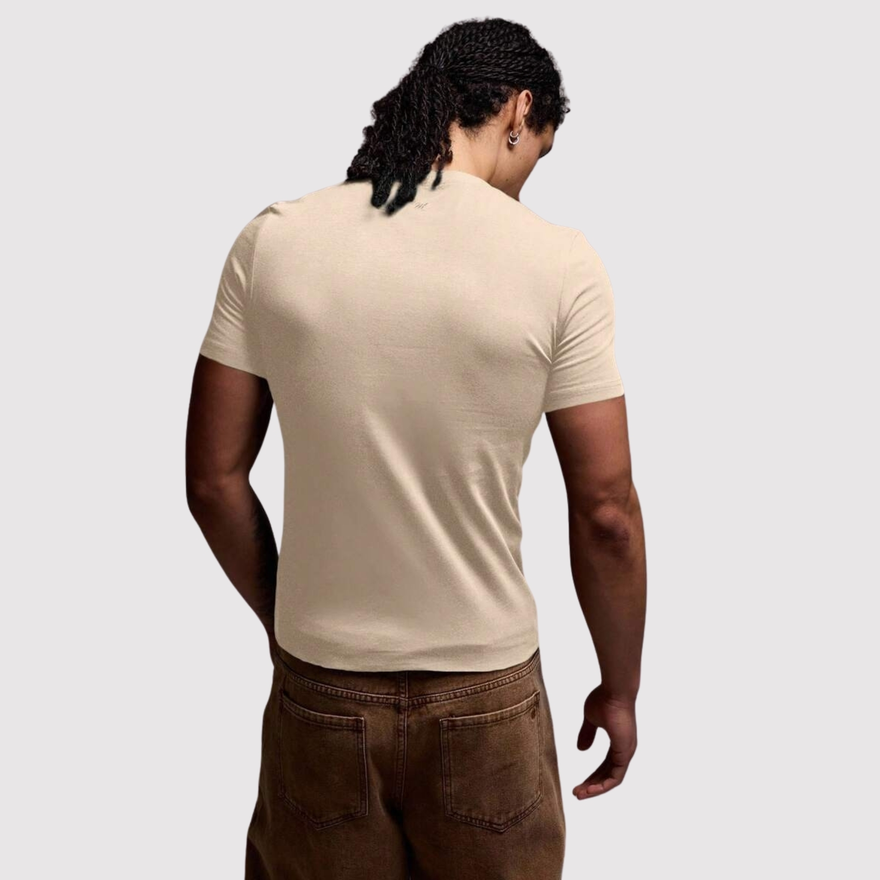 Smooth Knit Short Sleeve Crew T Shirt For Men