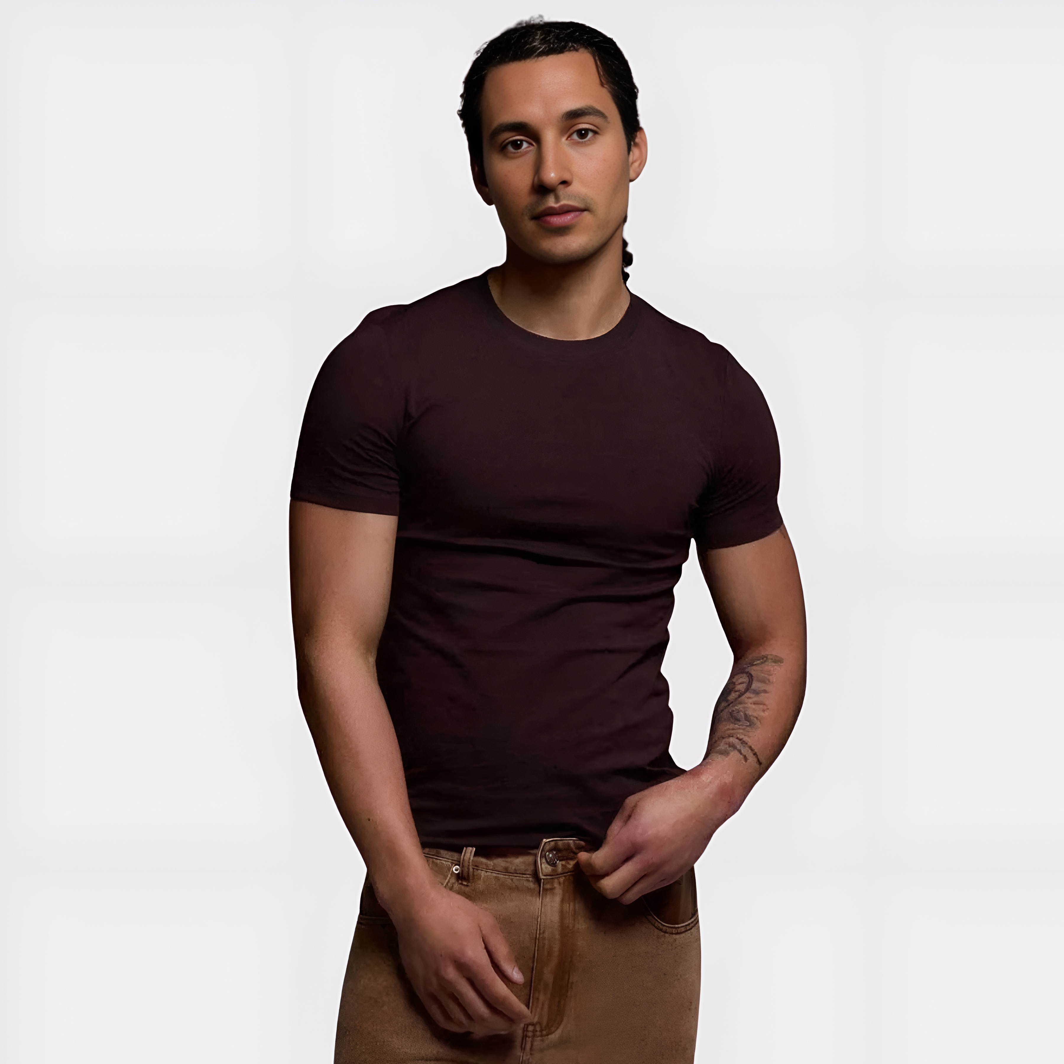 Slim Fit Short Sleeve T Shirt For Men