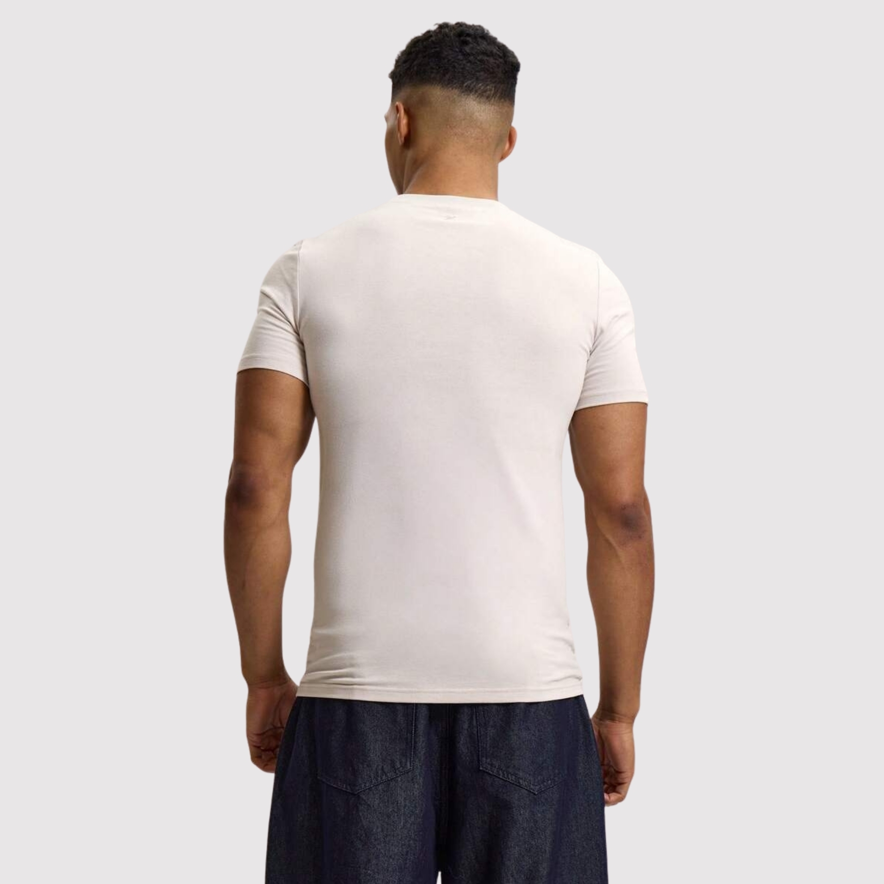 Smooth Knit Short Sleeve Crew T Shirt For Men