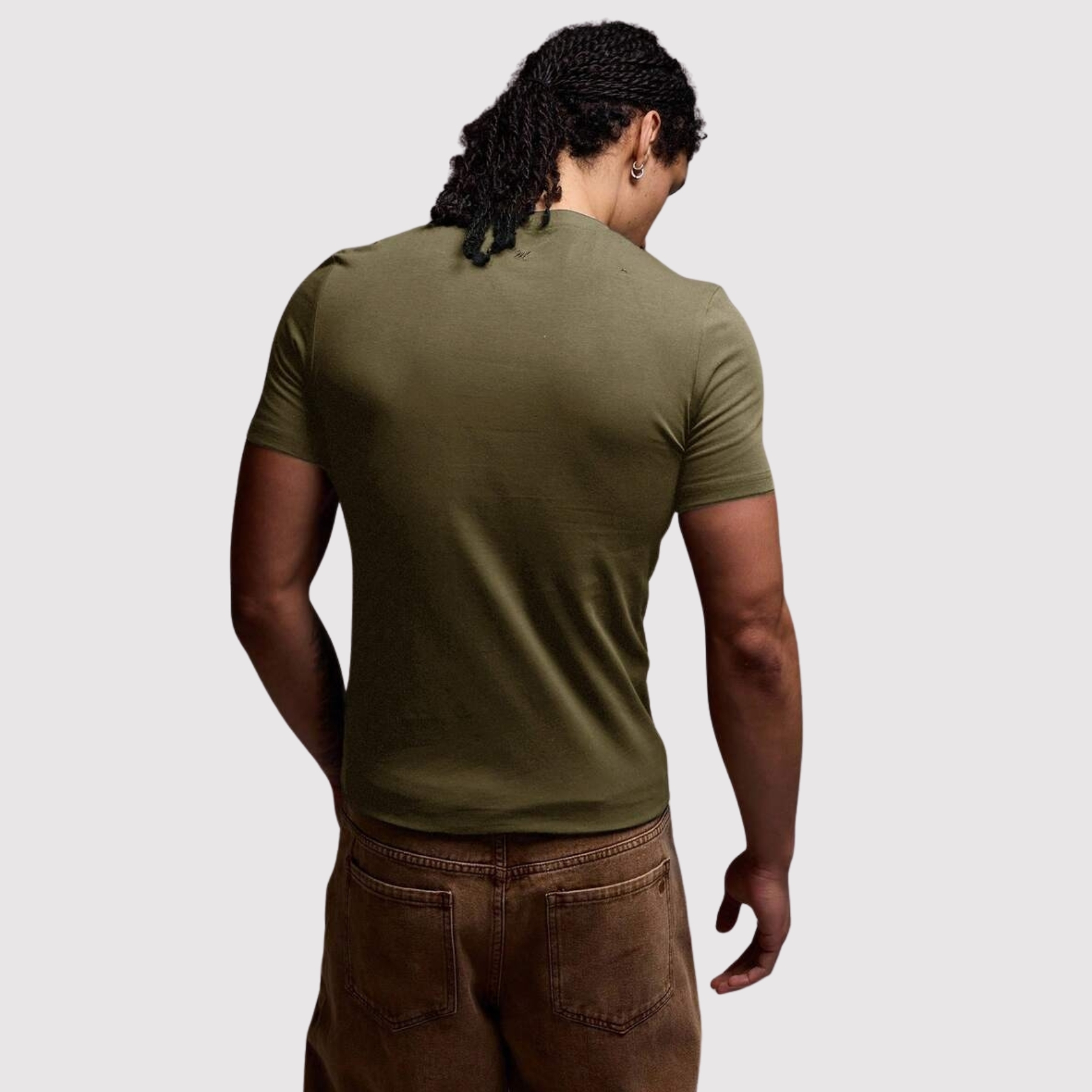 Smooth Knit Short Sleeve Crew T Shirt For Men