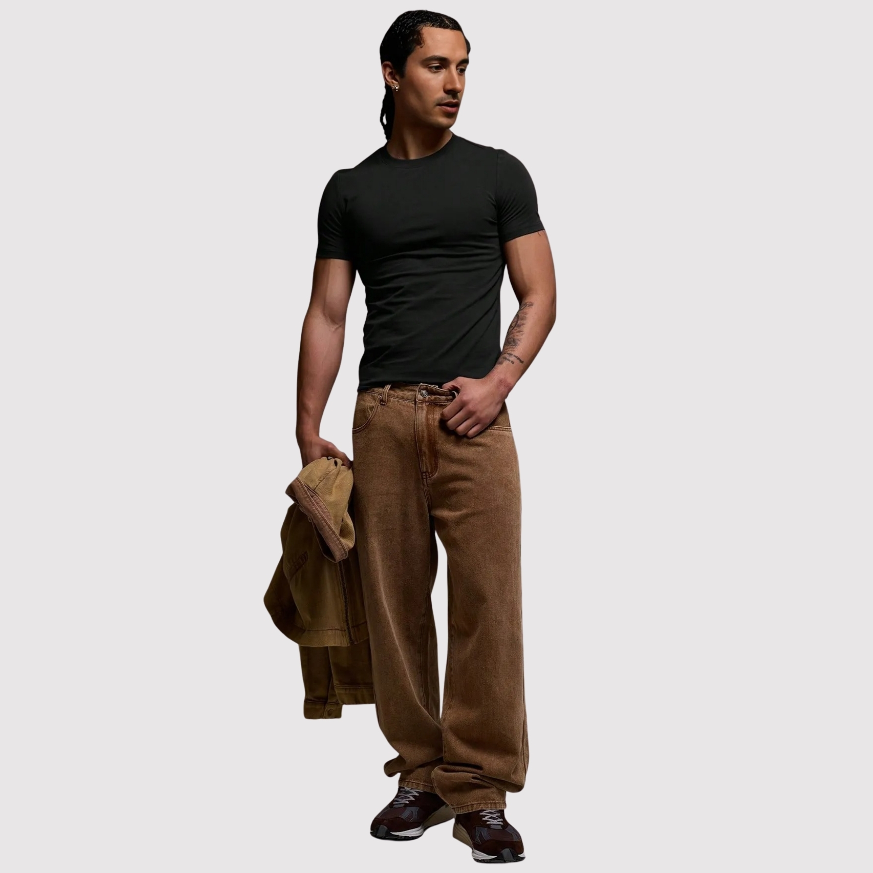 Smooth Knit Short Sleeve Crew T Shirt For Men