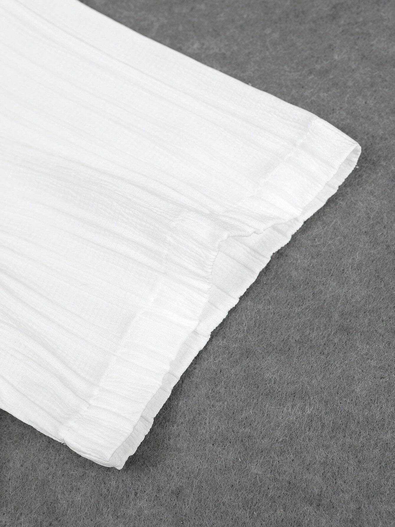 Button Up Shirt And Drawstring Pants-Vacay Outfit