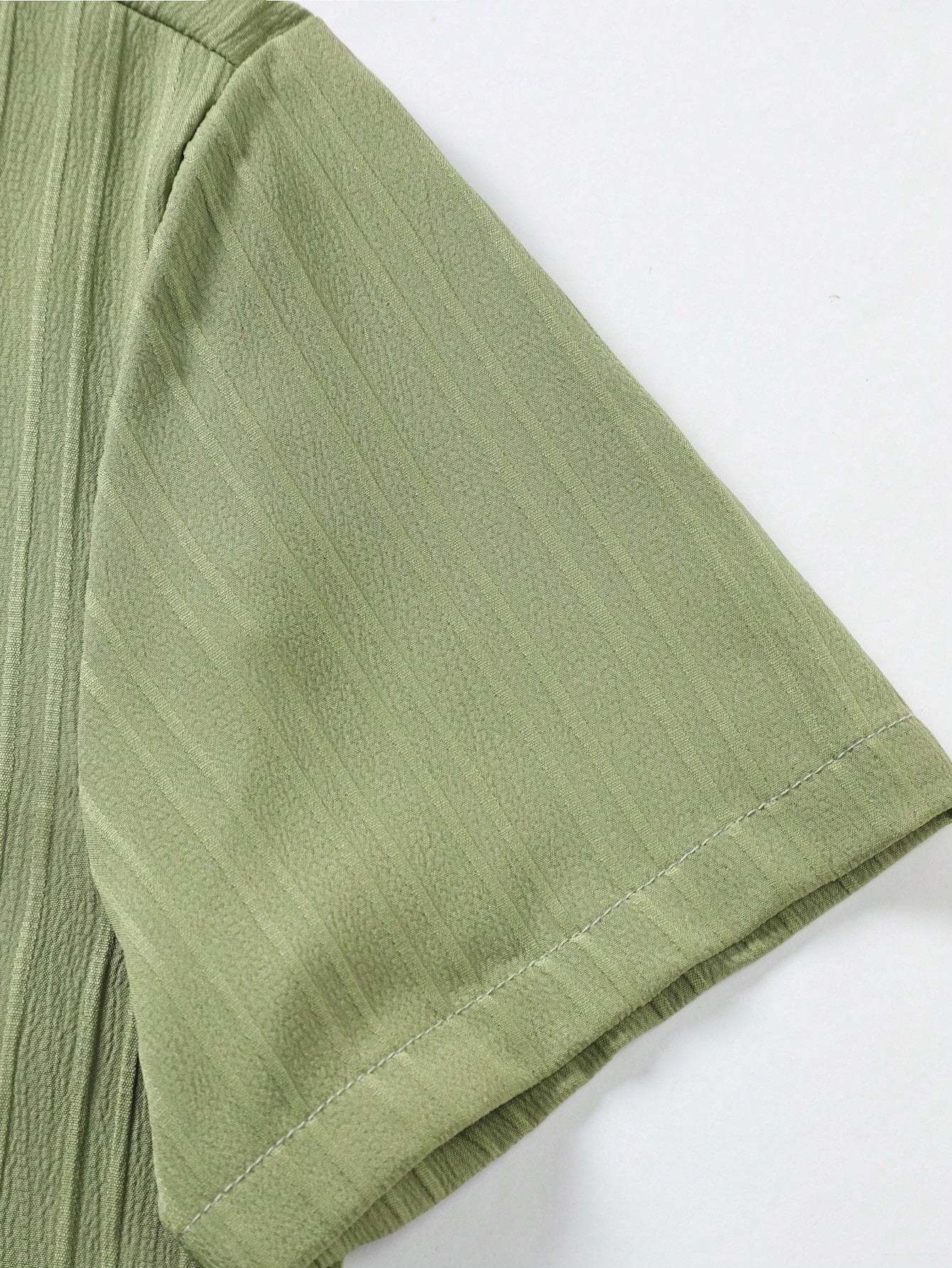 Monochrome Moods Shirt and Shorts Combo Set-Vacay Outfit