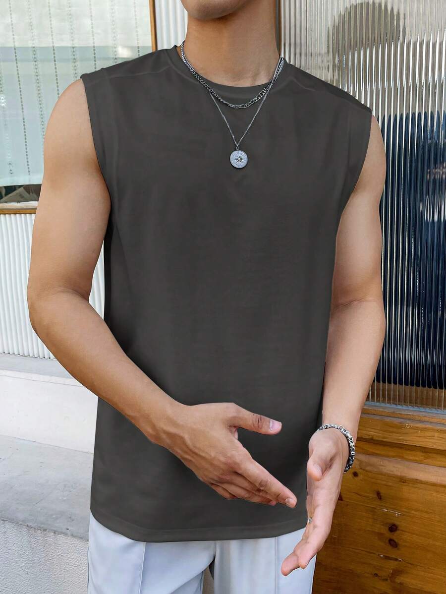 Solid Color Tank Top-Vacay Outfit