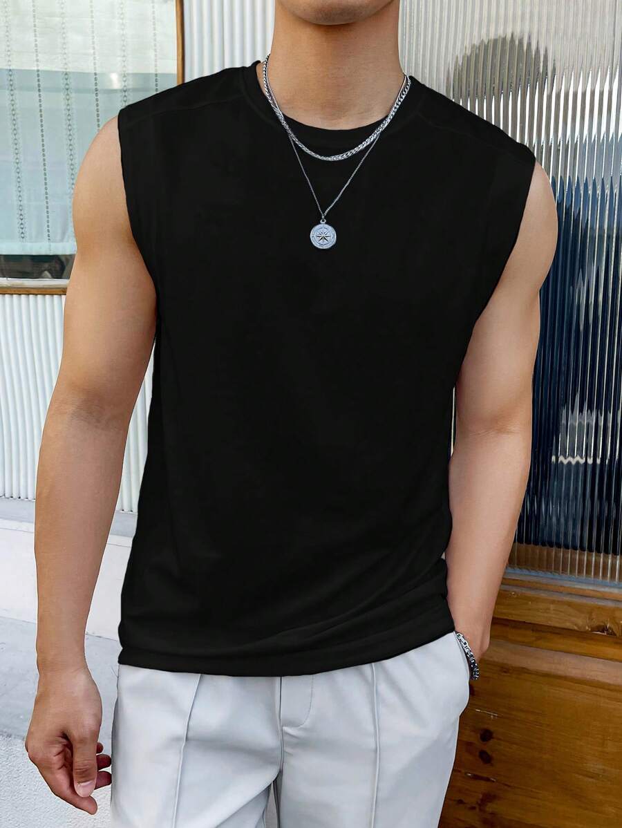 Solid Color Tank Top-Vacay Outfit