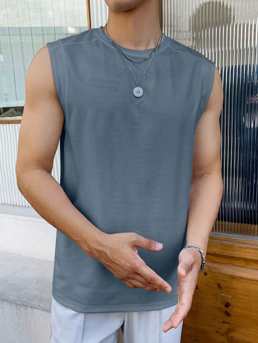 Solid Color Tank Top-Vacay Outfit