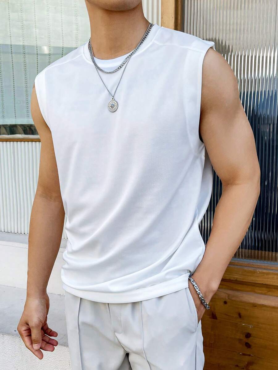 Solid Color Tank Top-Vacay Outfit