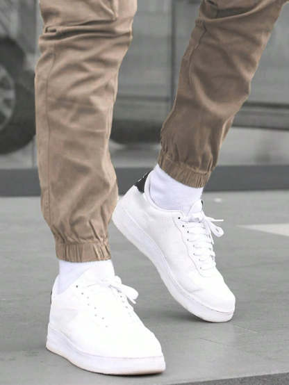 Street Style Plain Cargo Pants-Vacay Outfit