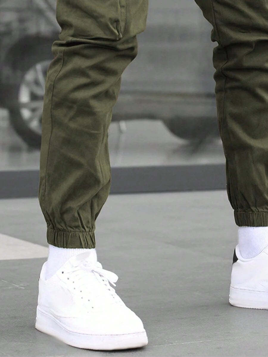 Street Style Plain Cargo Pants-Vacay Outfit