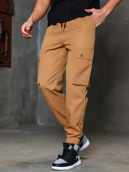 Street Style Plain Cargo Pants-Vacay Outfit