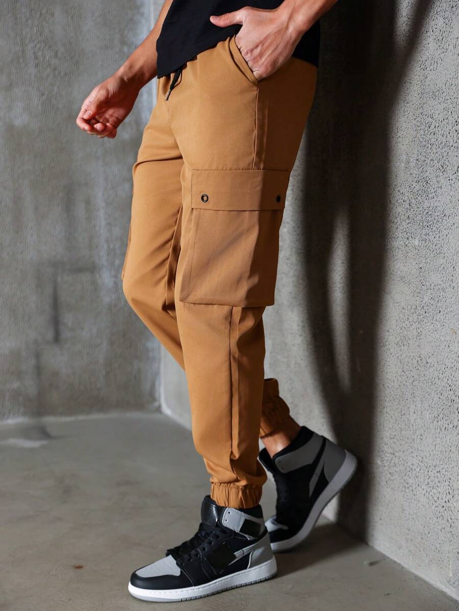 Street Style Plain Cargo Pants-Vacay Outfit