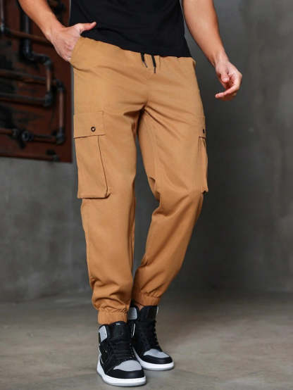 Street Style Plain Cargo Pants-Vacay Outfit