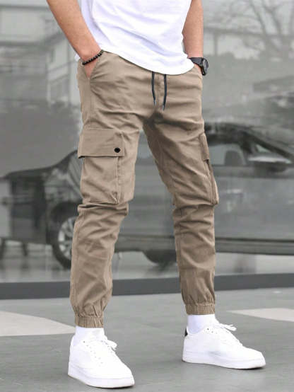 Street Style Plain Cargo Pants-Vacay Outfit