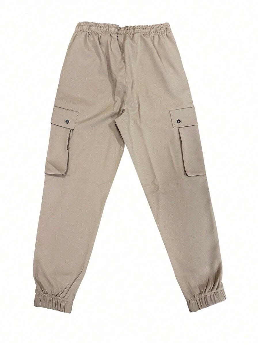 Street Style Plain Cargo Pants-Vacay Outfit
