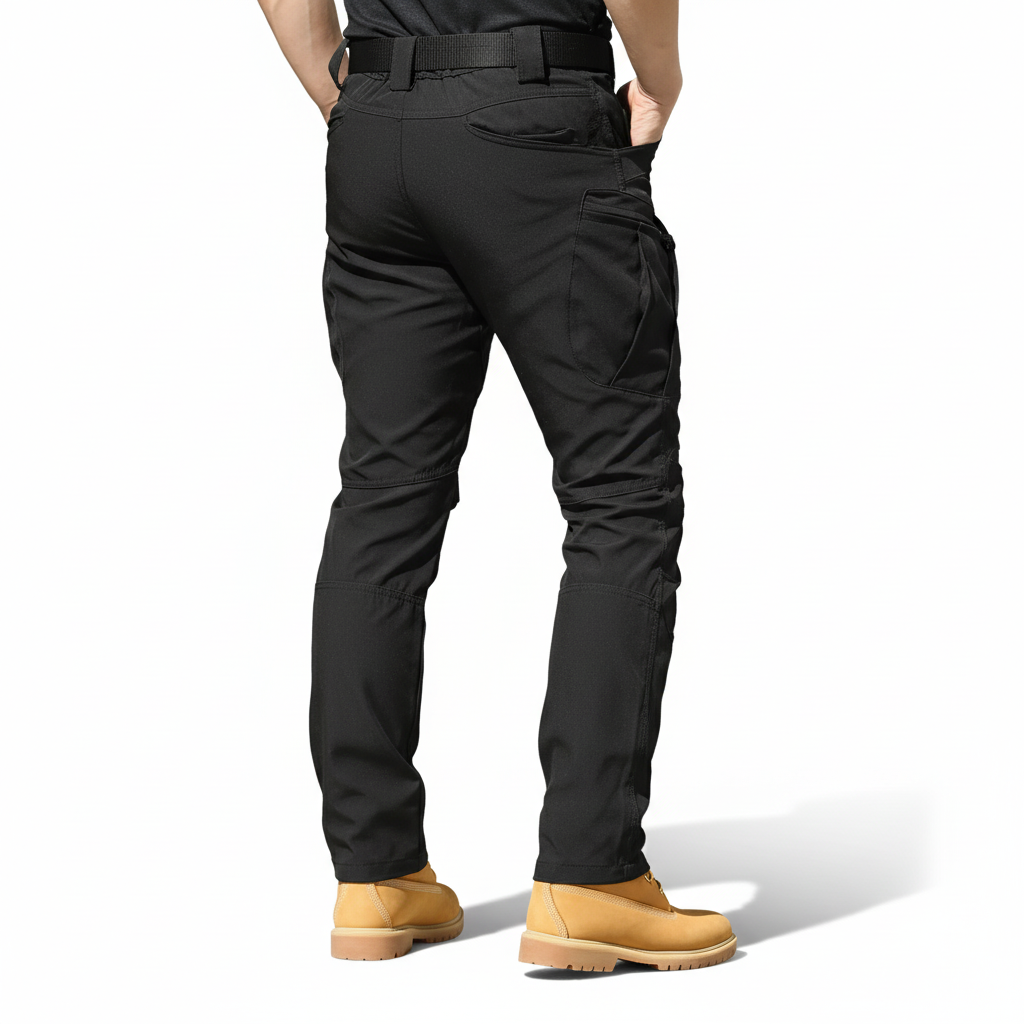 Tactical Style Cargo Pants For Men With Stretch Fit And Pocket Design