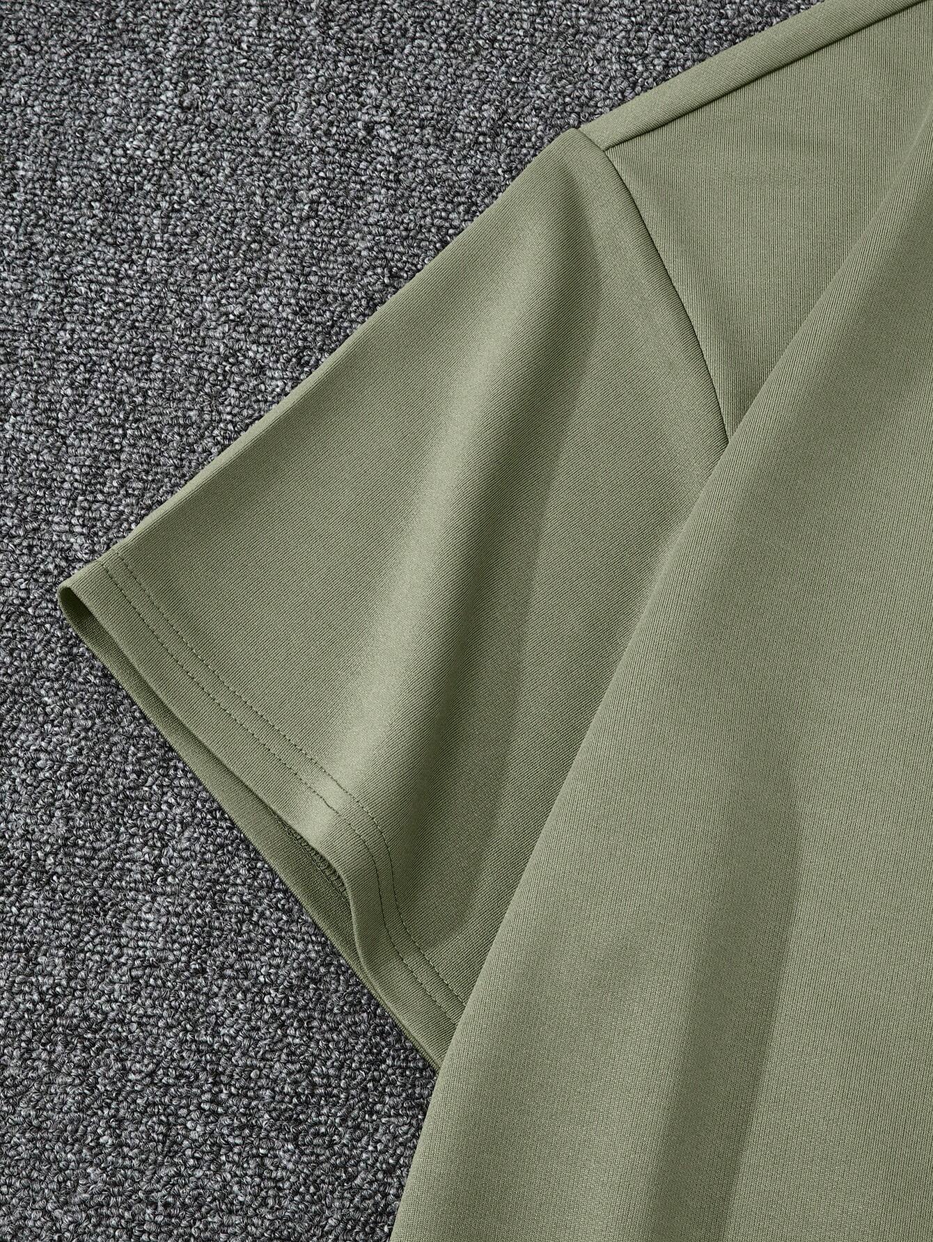 Textured Tee and Drawstring Shorts Ensemble-Vacay Outfit