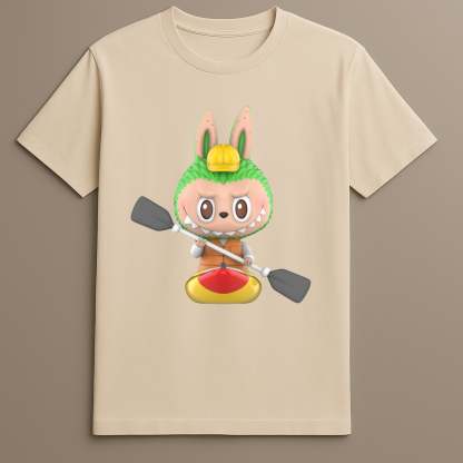 Camping series Labubu graphic shirt