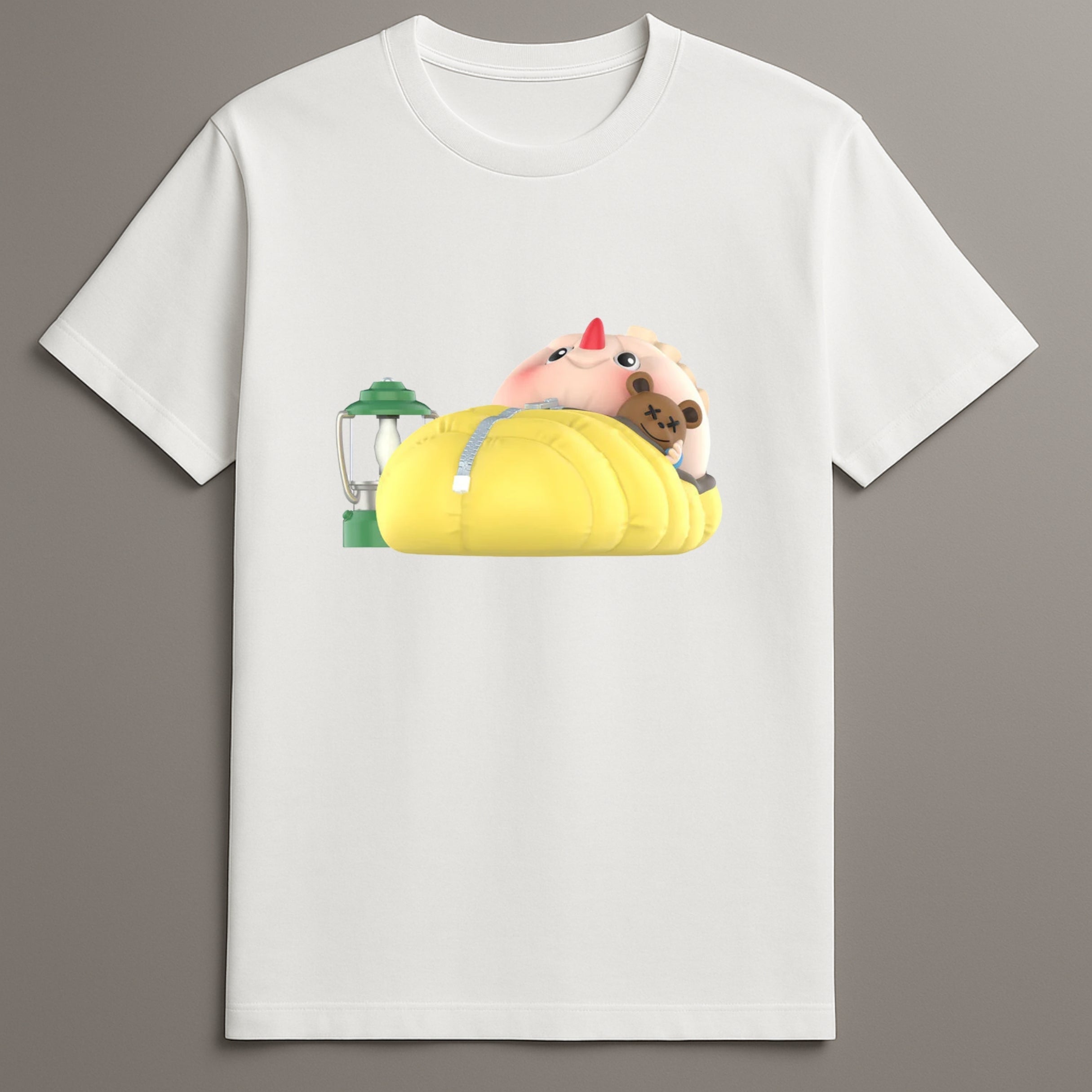 Labubu camping series character tee