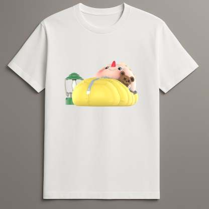 Labubu camping series character tee