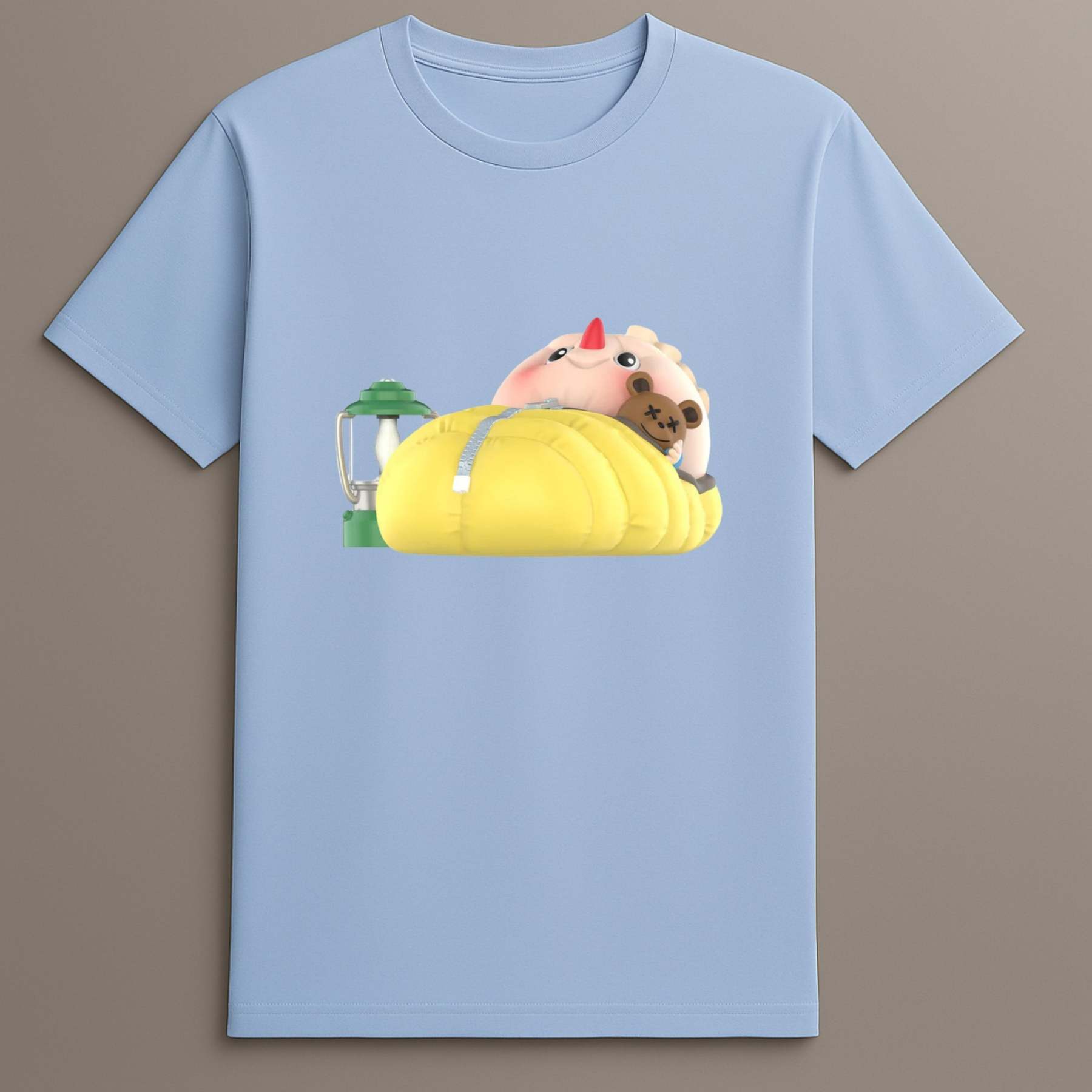 Labubu outdoor adventure character tee