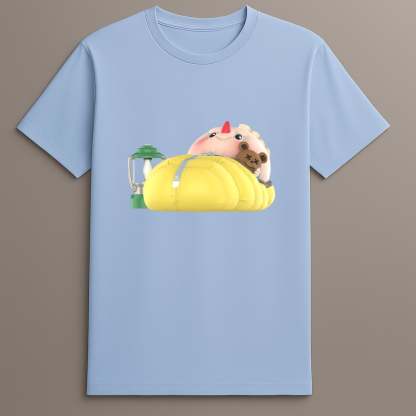 Labubu outdoor adventure character tee