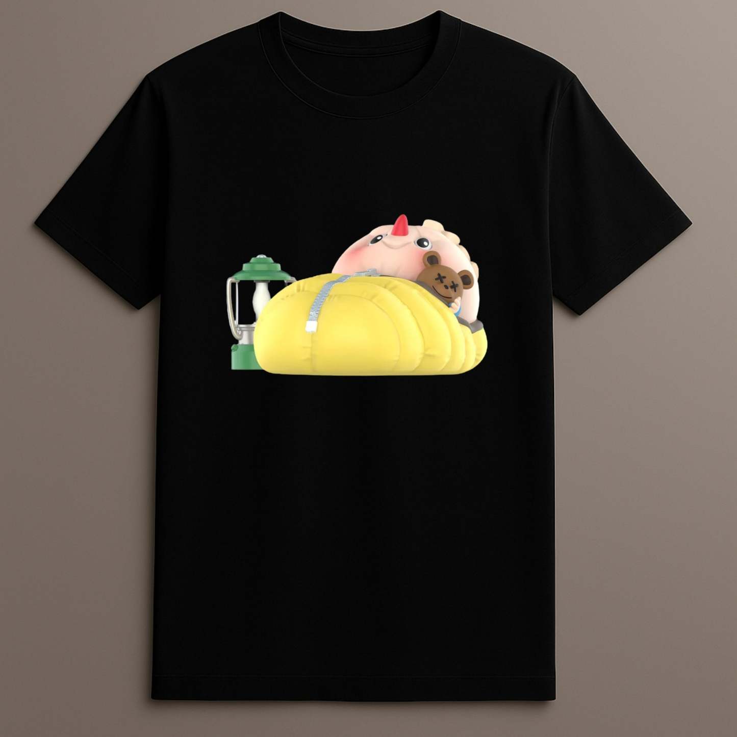 Cute Labubu camping theme shirt