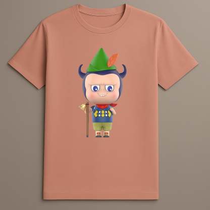 Cute Labubu forest camp tee
