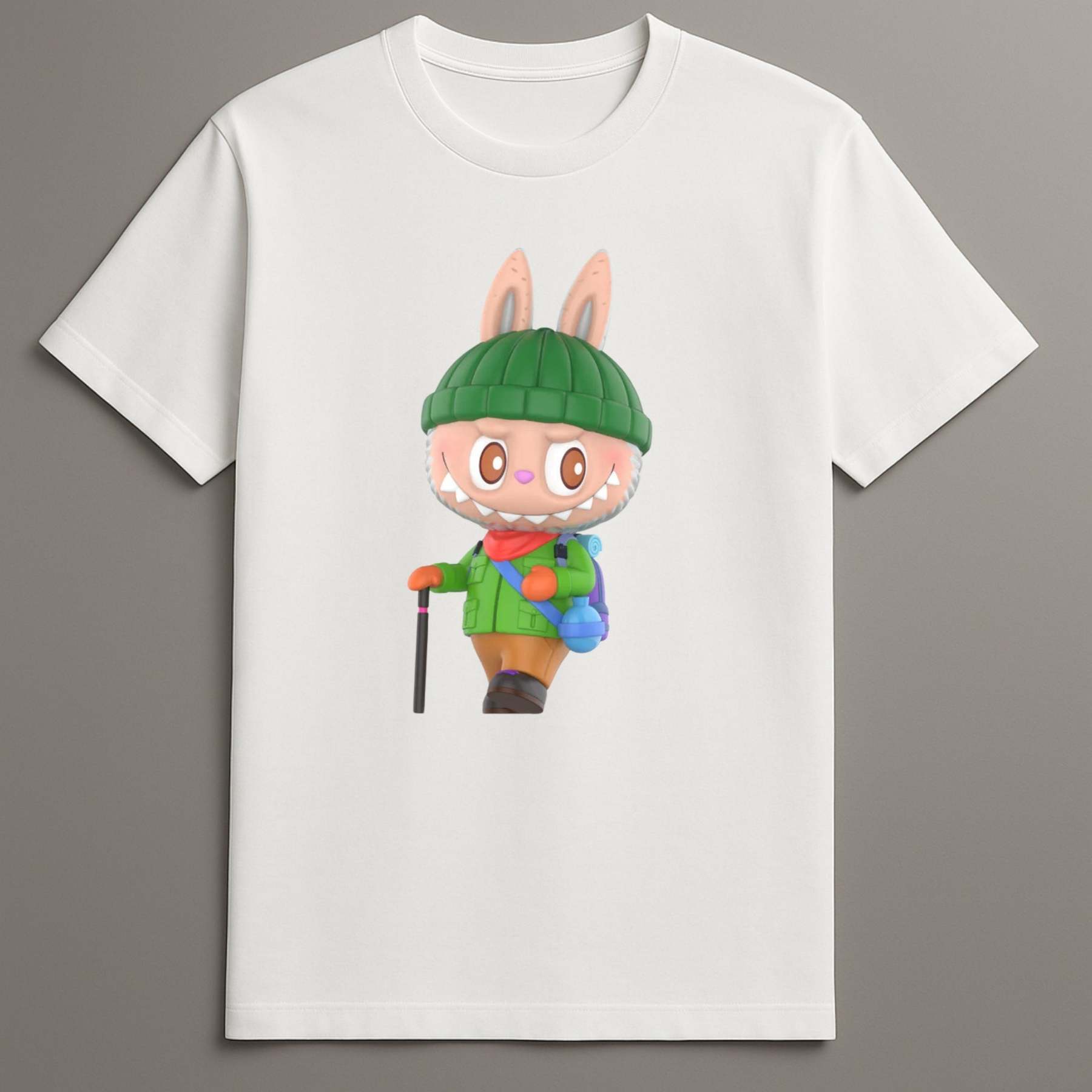 Labubu camping series graphic tees