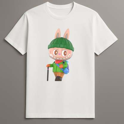 Labubu camping series graphic tees