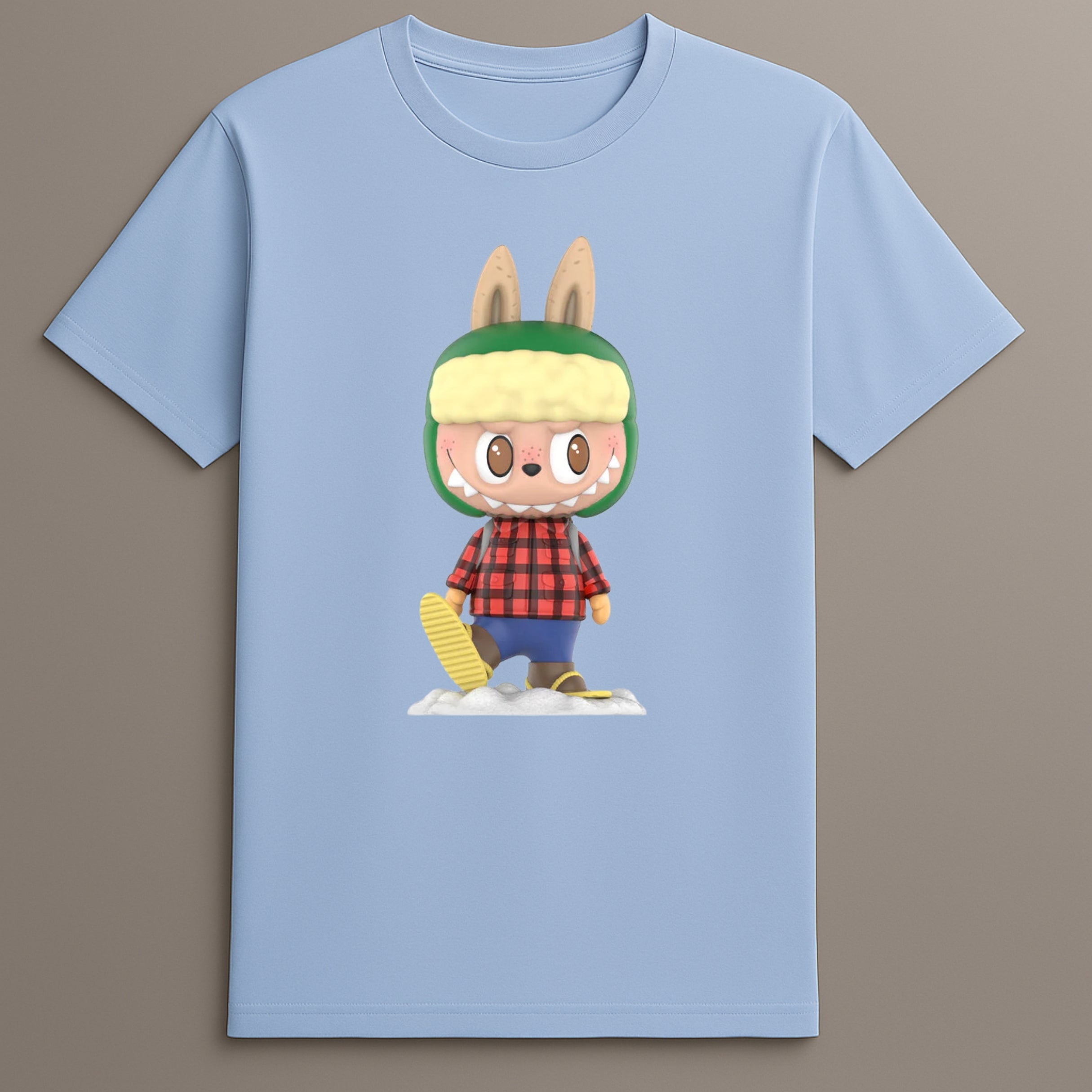 Snowy adventure Labubu monster tee