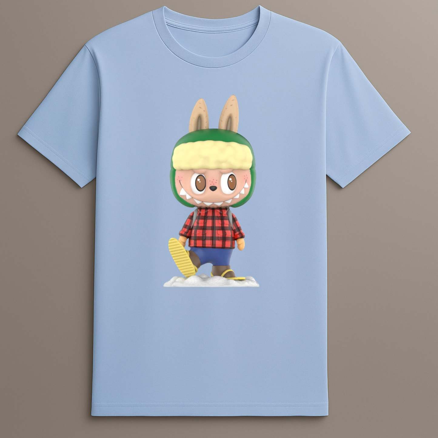 Snowy adventure Labubu monster tee