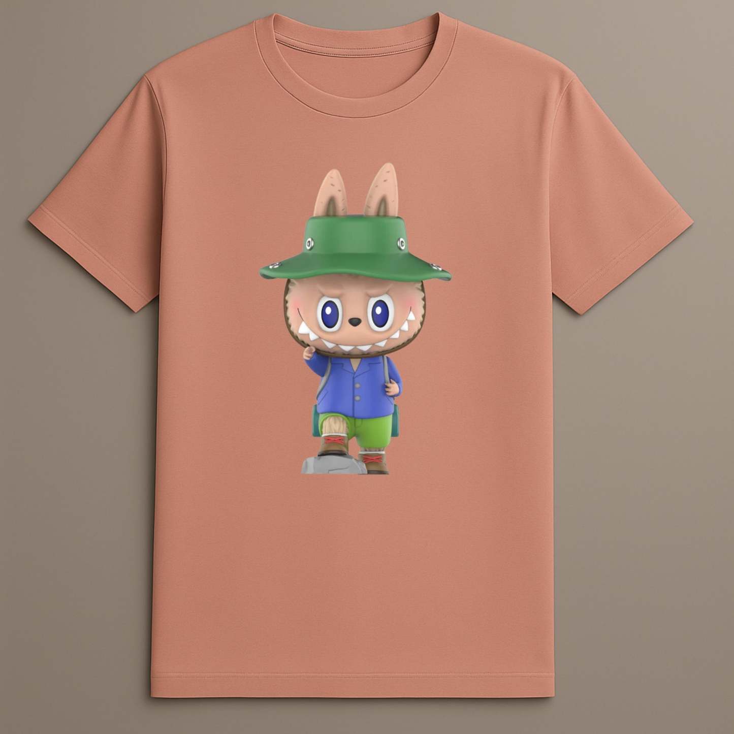 Mountain trekker Labubu white shirt