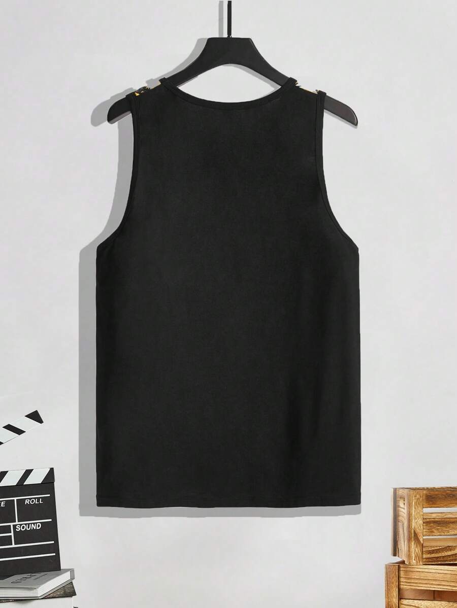 Tropical Print Tank Top-Vacay Outfit