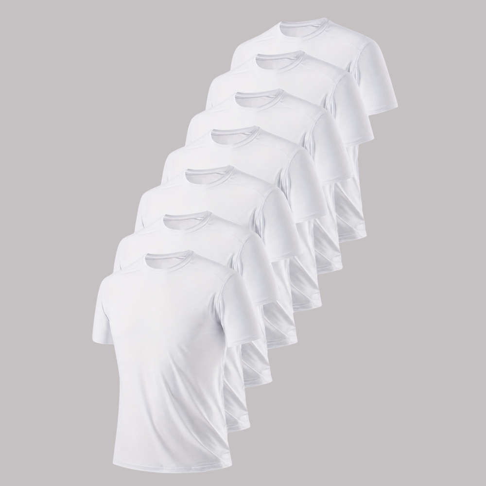 Pack Of 7 Lightweight Short Sleeve Athletic T Shirt For Men