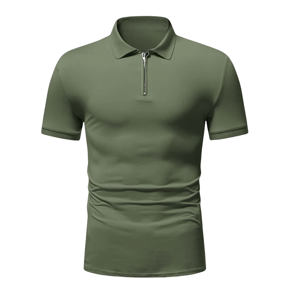 Casual And Stretchable Zipper Lapel Shirt For Men