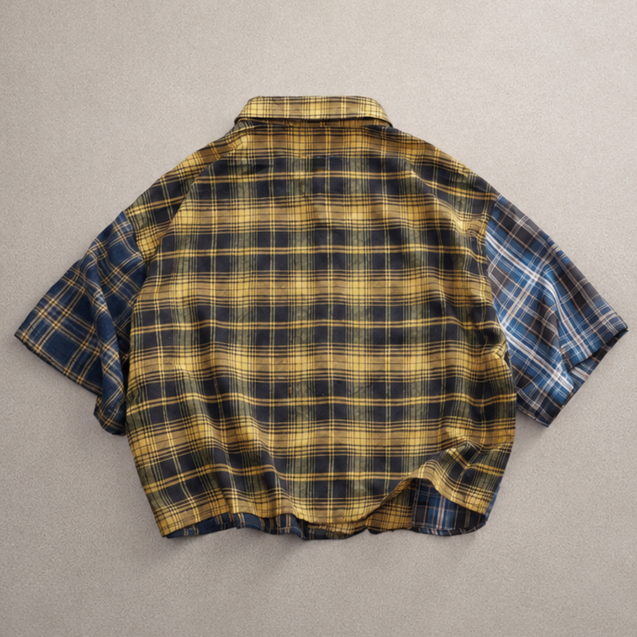 Casual Rhinestone Embellished Plaid Printed Shirt For Men